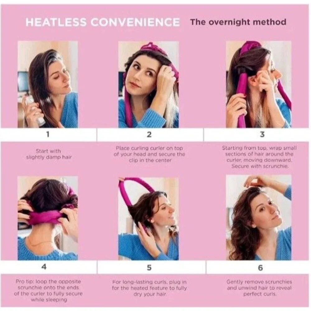 Conair2-in-1 Heat & Heatless Hair Curler Set